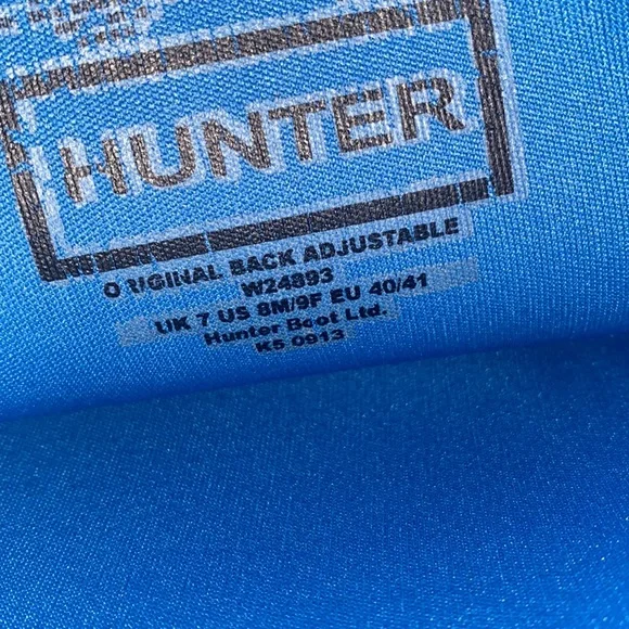 HUNTER blue tall rain boots - Picture 6 of 8